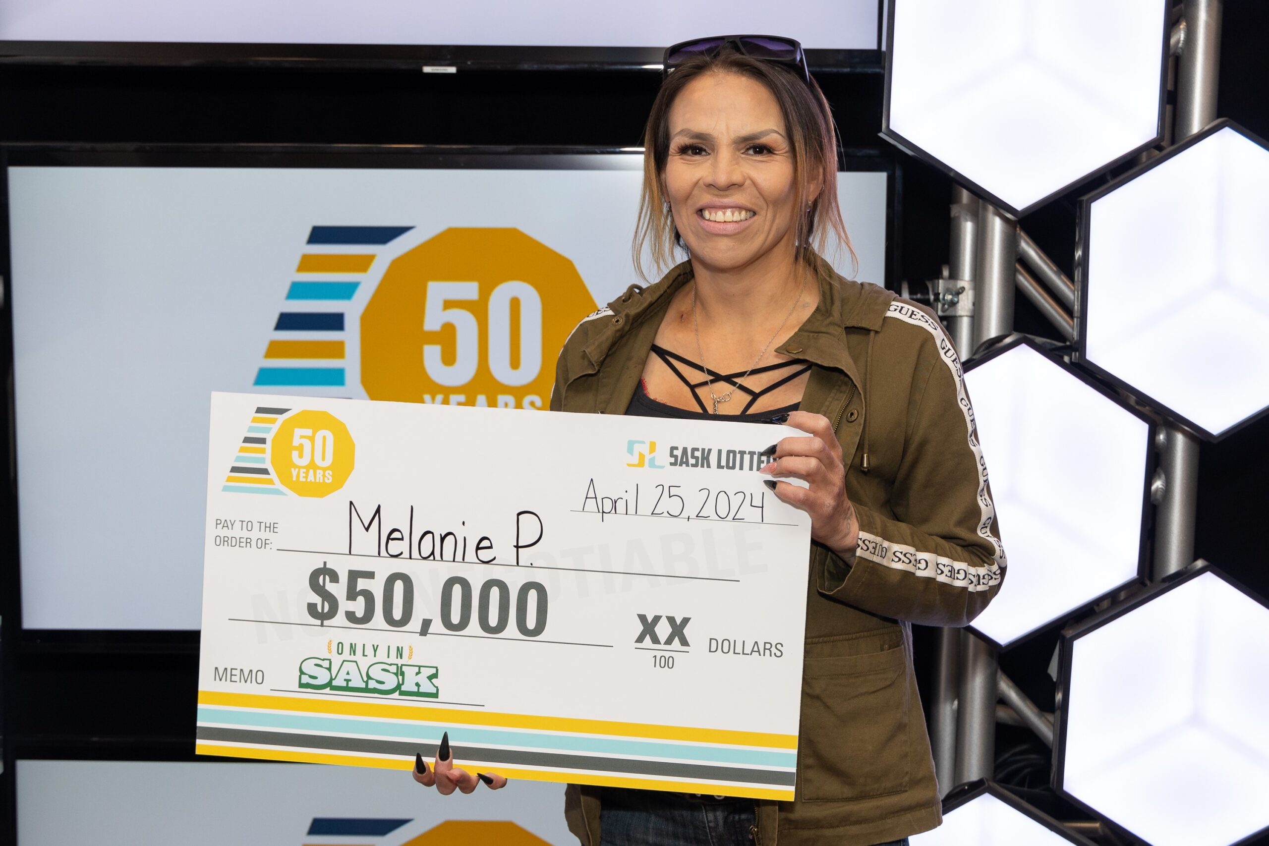 Melanie Peequaquat wins $50,000 ONLY IN SASK