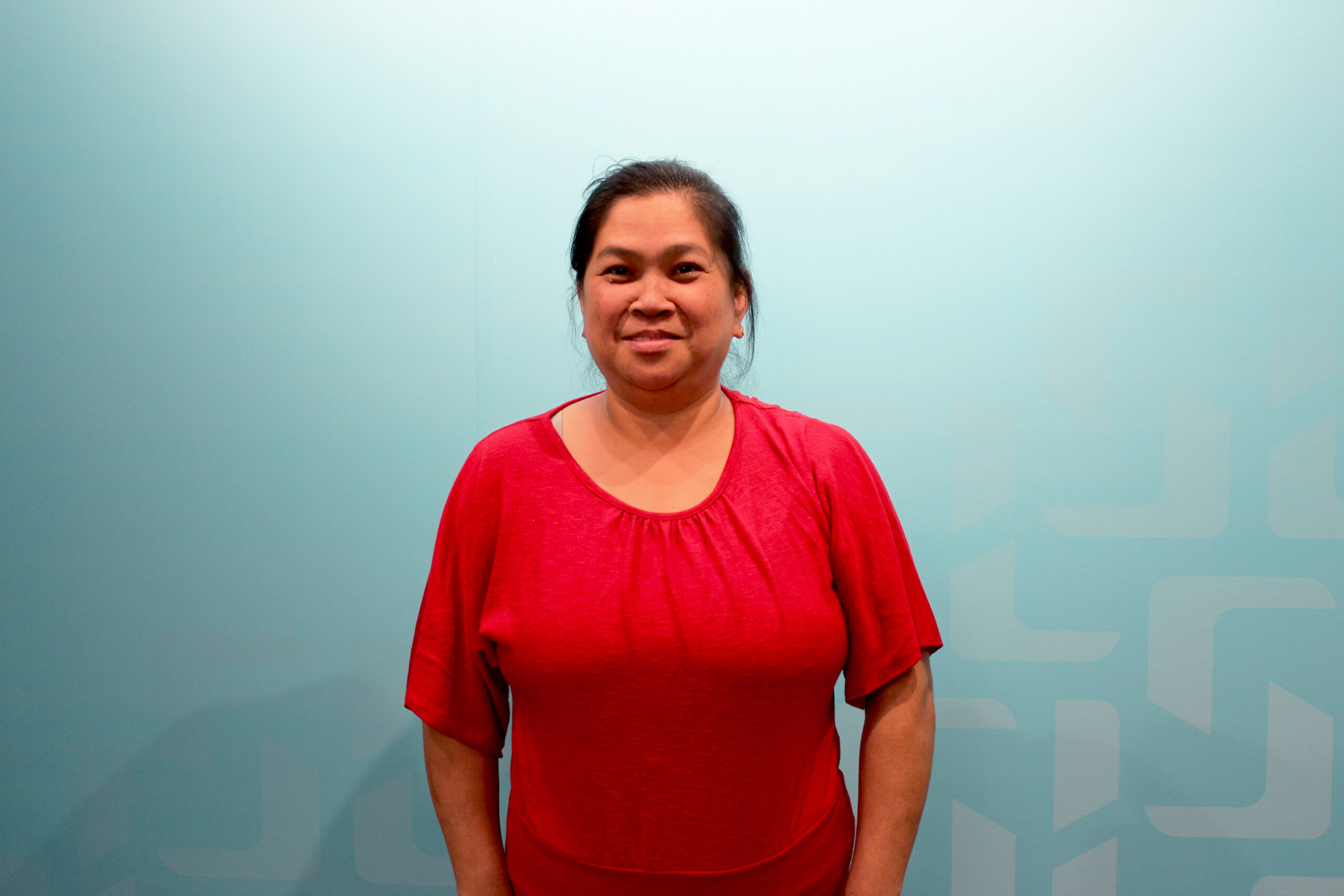 Lottery winner Angie Mangaoil